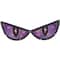20" Lighted Purple Eyes Halloween Window Silhouette Decoration